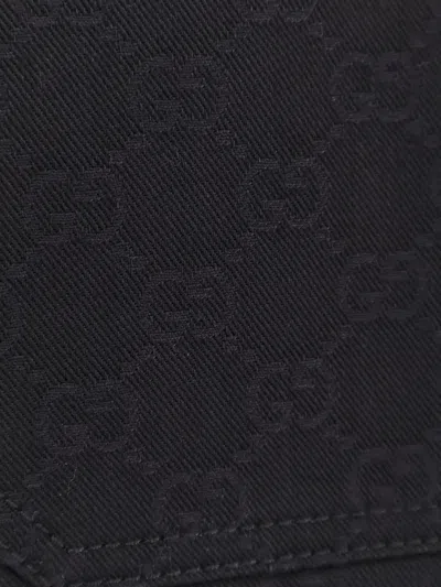 Gucci Classic Short-sleeve Cotton Shirt In Black