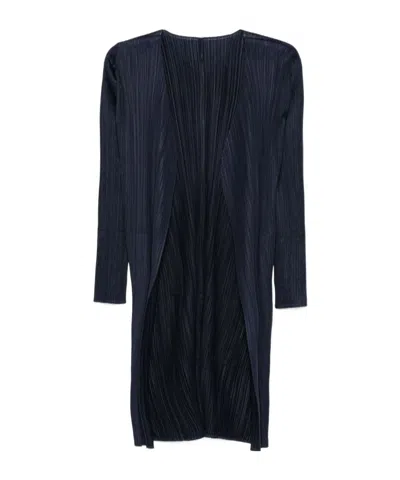 Issey Miyake Pleated Open-front Cardigan