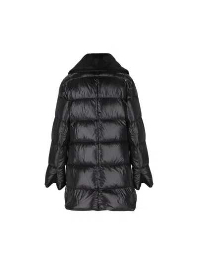 Herno Padded Zip-up Down Jacket In Black