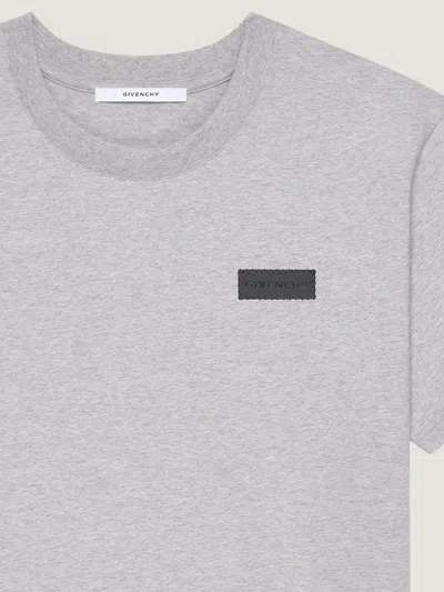 Givenchy Short-sleeved Cotton T-shirt In Gray