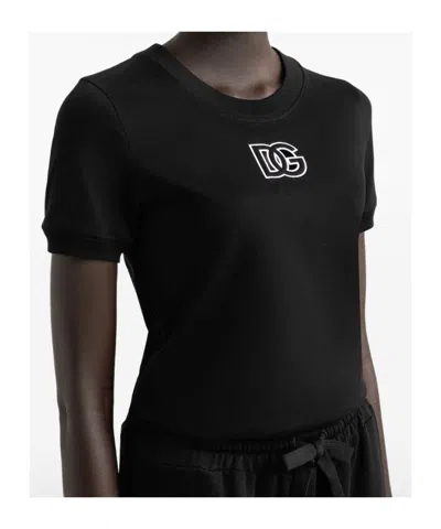 Dolce & Gabbana Short-sleeved T-shirt In Black
