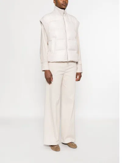 Peserico Quilted Panelled Gilet