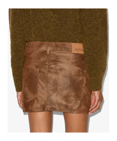 Isabel Marant Étoile Isabel Marant Etoile Women Kimmy Mini Skirt In Brown