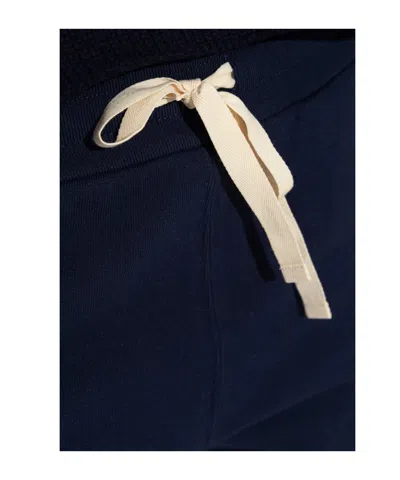Jil Sander Cotton Joggers With Elastic Waistband And Cuffs In Blue