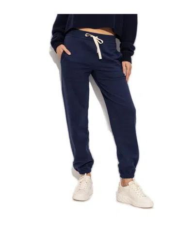 Jil Sander Cotton Joggers With Elastic Waistband And Cuffs In Blue