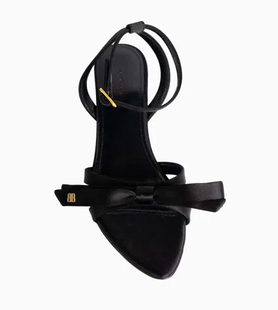Balenciaga Kitten Bow Sandals In Black