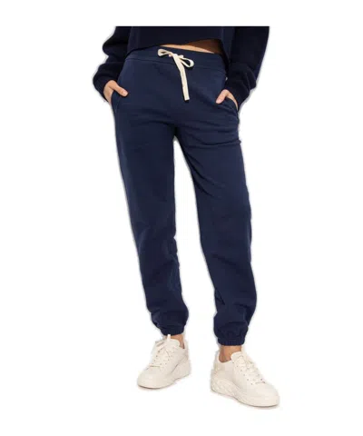 Jil Sander Cotton Joggers With Elastic Waistband And Cuffs In Blue