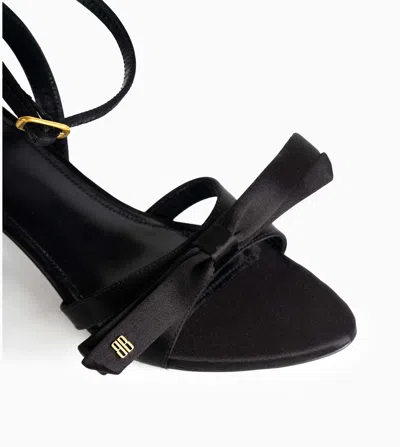 Balenciaga Kitten Bow Sandals In Black
