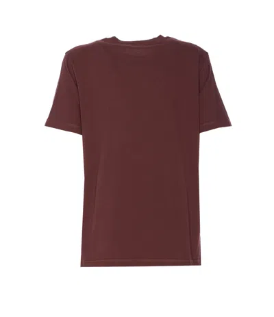Zadig & Voltaire Crewneck Graphic Print Rock N Roll Beaded Top In Burgundy