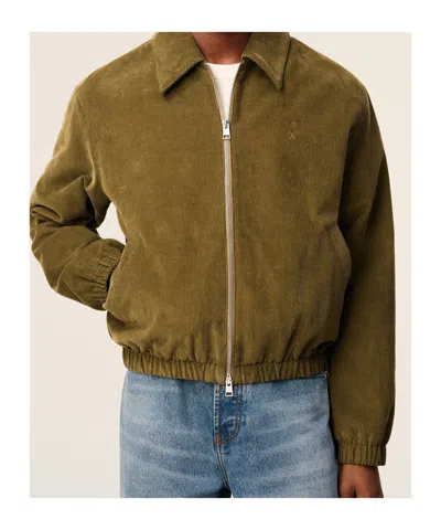 Ami Alexandre Mattiussi Ami Paris Blouson Adc In Green