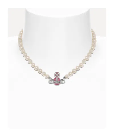 Vivienne Westwood Kitty Pearl Necklace
