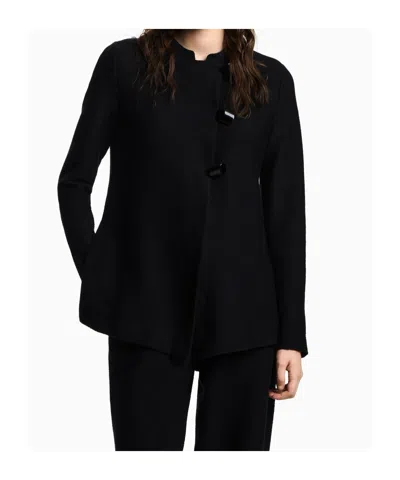 Emporio Armani Long Sleeve Casual Jacket In Black