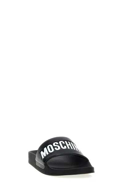 Moschino Logo Detailed Pool Slides