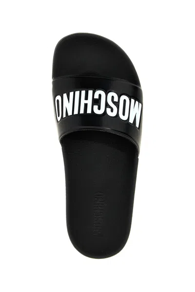 Moschino Logo Detailed Pool Slides
