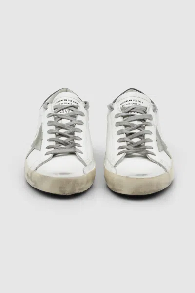 Golden Goose Super Star Leather Sneakers With Suede Accents