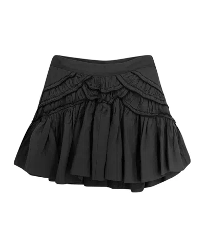 Isabel Marant Étoile Marant Etoile Women Ceola Cotton Blend Miniskirt In Black