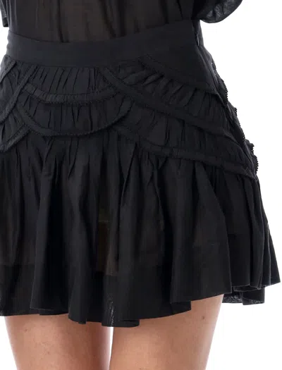 Isabel Marant Étoile Marant Etoile Women Ceola Cotton Blend Miniskirt In Black