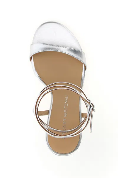 Stuart Weitzman Round Toe High Heel Sandals