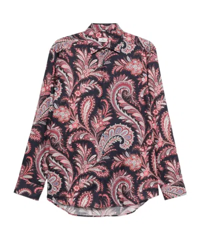 Etro Shirt Paisley Pattern Button-down Collar In Multi