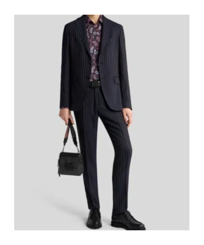 Etro Cotton Shirt With Paisley Print In Red