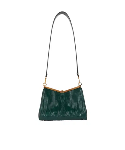 Etro Medium Vela Bag With Wavy Motif And Clutch