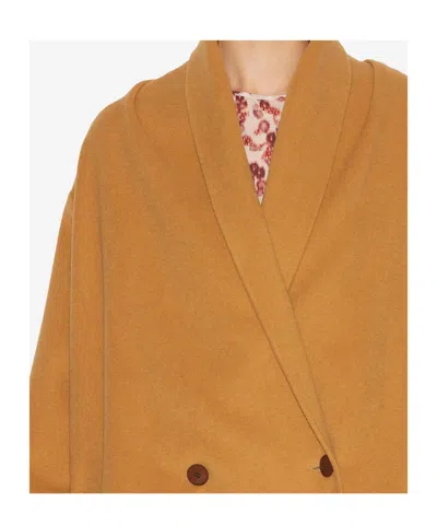 Isabel Marant Elise Coat In Brown