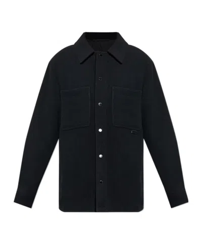 Canada Goose Balas Button-fastening Patch-pocket Overshirt In Black
