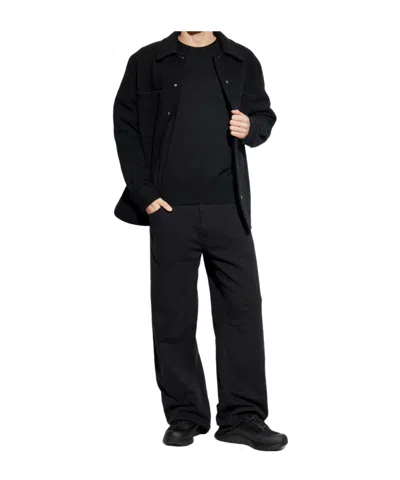 Canada Goose Balas Button-fastening Patch-pocket Overshirt In Black