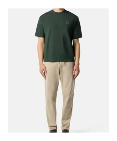 Stone Island Regular-fit Chino Pants With Pockets And Compass Patch In White