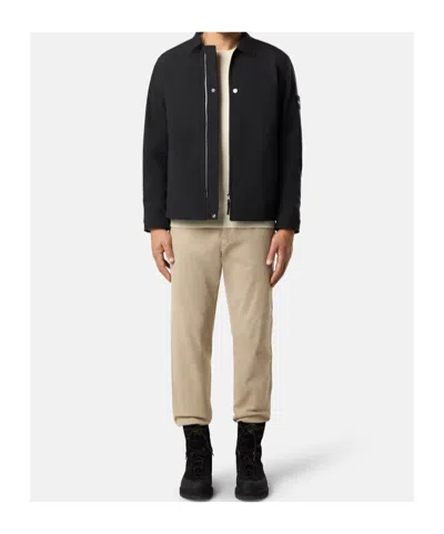 Stone Island Mens Black Soft-shell Pointed-collar Jacket In Black