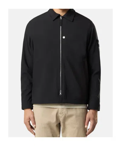 Stone Island Mens Black Soft-shell Pointed-collar Jacket In Black