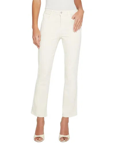 L Agence L'agence Tati High-rise Crop Micro Boot French Vanilla Jean In White