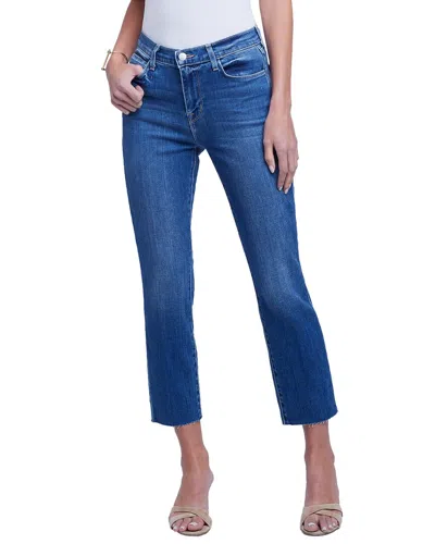 L'agence Sada High Rise Crop Slim Jean In Blue