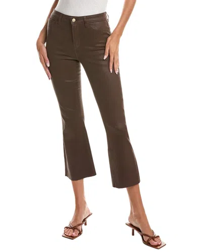 L Agence Kendra High-rise Crop Flare Jean In Green