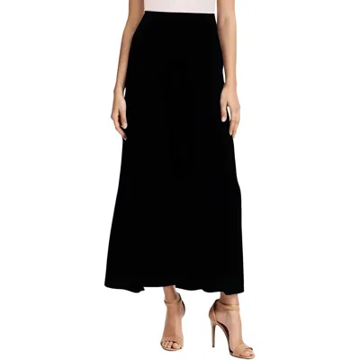 Vince Camuto Womens Slit Polyester Maxi Skirt In Black