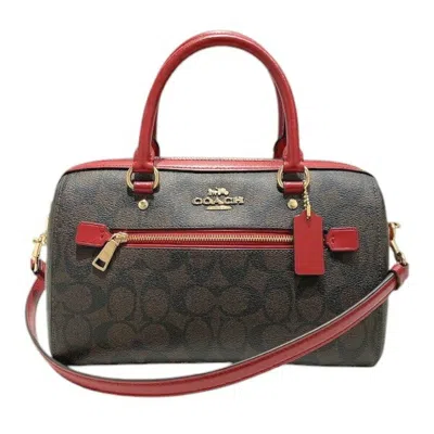 Pre-owned Coach Signature Color Pvc Handbag Shoulder Bag ()