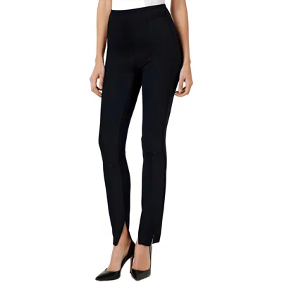 Hugo Boss Womens Solid Viscose Skinny Pants In Black