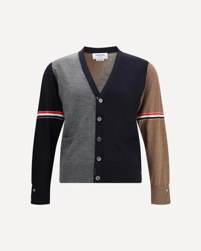 Thom Browne Fun Multicolor Irgin Wool Cardigan In Multi