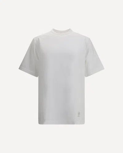 Thom Browne Men Oversized T-shirt In White