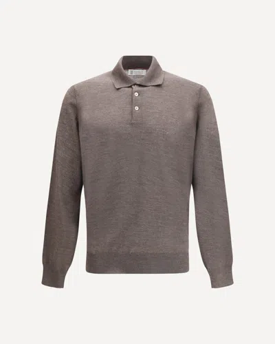 Brunello Cucinelli Polo Shirt In Brown