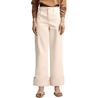 1.state Womens Cuffed Denim Wide Leg Jeans