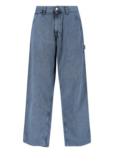 Carhartt Og Single Knee Wide-leg Jeans In Blue