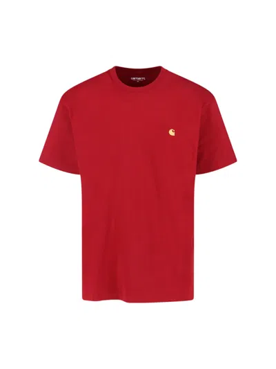 Carhartt T-shirt  Wip Men Color Burgundy