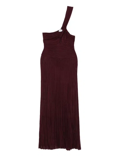 Gabriela Hearst Pleated One-shoulder Dress