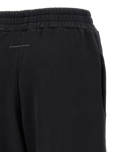 Mm6 Maison Margiela Press Joggers In Black