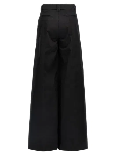 The Latest Billie Lightweight Poplin Trousers Black In Black