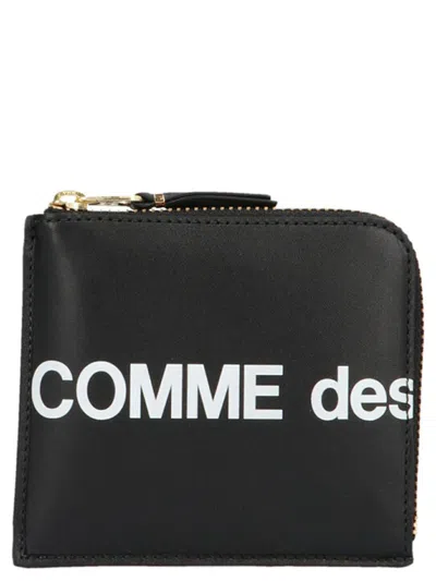 Comme Des Garçons Huge Logo Wallet In Black