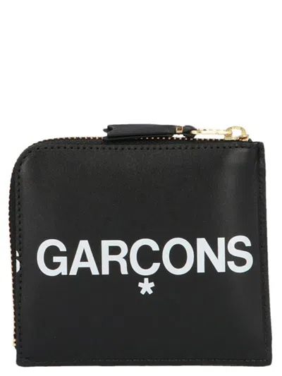 Comme Des Garçons Huge Logo Wallet In Black