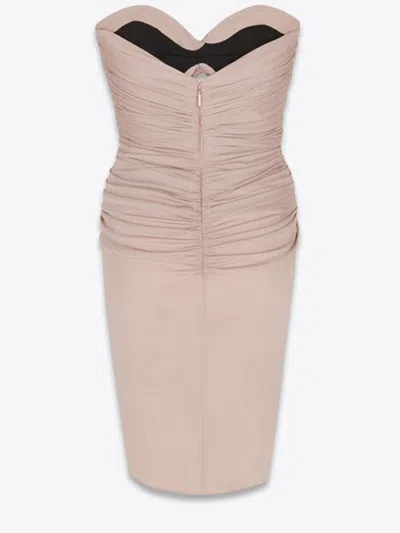 Saint Laurent Pink Cut-out Mini Dress