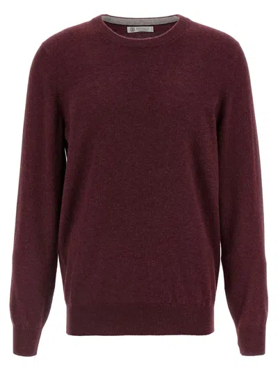 Brunello Cucinelli Cashmere Sweater Sweaters And Cardigans Bordeaux